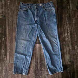 Levi's Vintage 1998 Men's 550 Relaxed Fit Blue Jeans 42x30